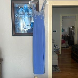 NWT Oleg Cassini Black Tie Sequin Dress